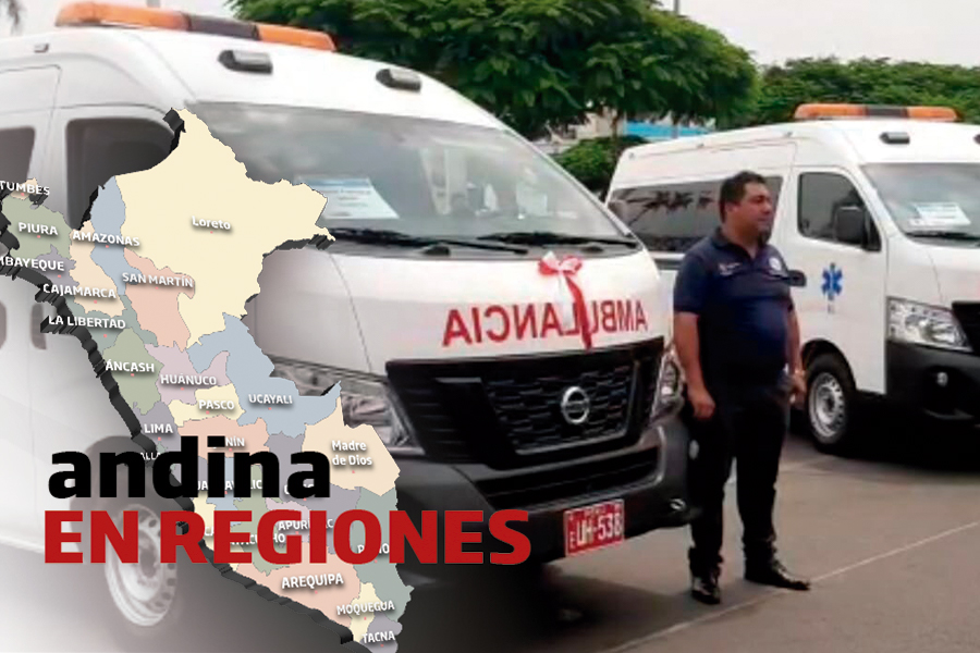 Andina en regiones: Gobierno regional entrega ambulancias a cinco provincias de La Libertad